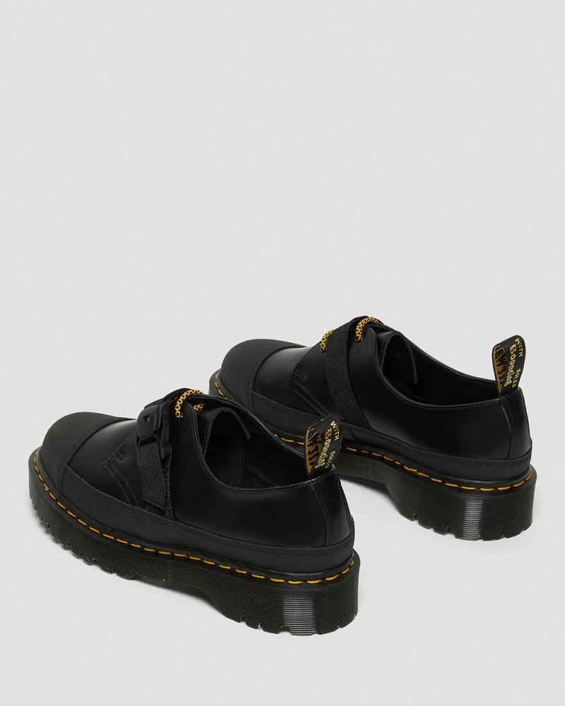 Zapatos Oxford Dr Martens 1461 Made In England Bex Tech Smooth Cuero Hombre Negros | MX 221MQZ